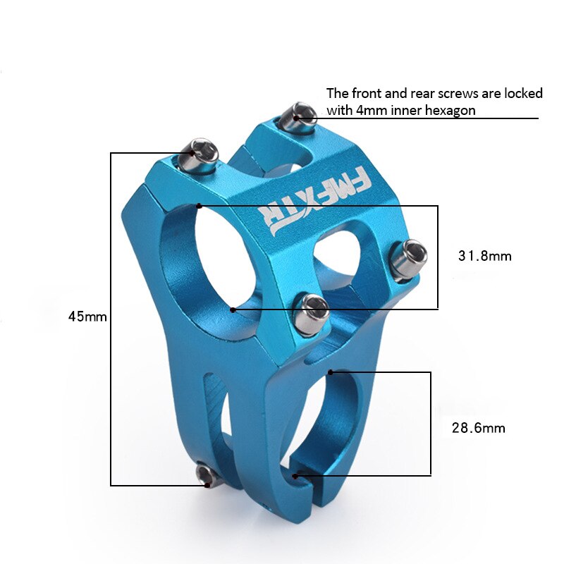 31.8mm verstelbare fietsstuurpen mountainbike stuurpen voor verlenging korte riser vast stuur fietsstuurwiel
