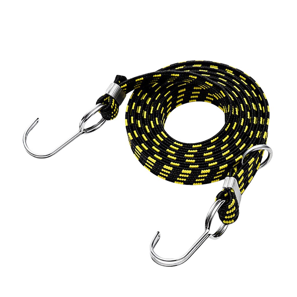 Luggage Tied Rope Motorcycle Bicycle Cargo Racks Tied Rubber Straps Rope Band Hooks Stacking Banding Elastic Cord Strap#40