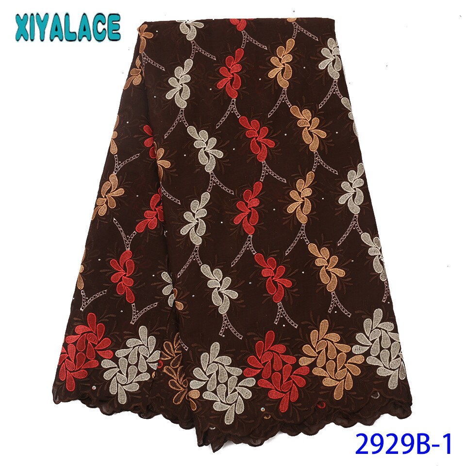 Afrikanischen stoff spitze , Neueste Grün Baumwolle spitze mit Diamanten, spitze Afrikanischen stoff für frauen KS2929B-4