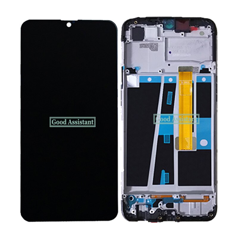 Original Black 6.2 inch For Oppo A7 AX7 LCD Display Touch Screen Digitizer Assembly Replacement With Frame For Oppo A7N AX7N