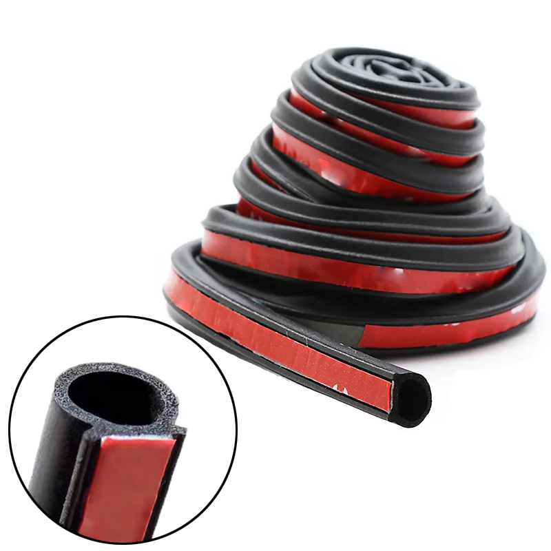 D Shape Car Door Waterproof Weatherstrip Strip Car Rubber Strip Seal Epdm Auto Rubber Door Seals For Car Exterior Parts