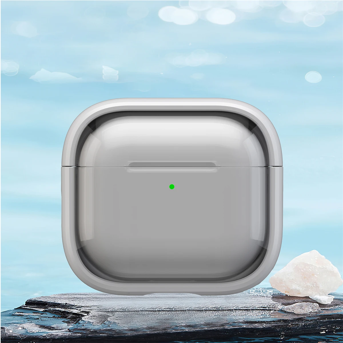 Skyddande fodral för hörlurar till airpods 1/2/3/4/  och airpods pro och airpods pro 2 , sött vikbart, stötsäkert fodral med stativ: 3xs / Vit