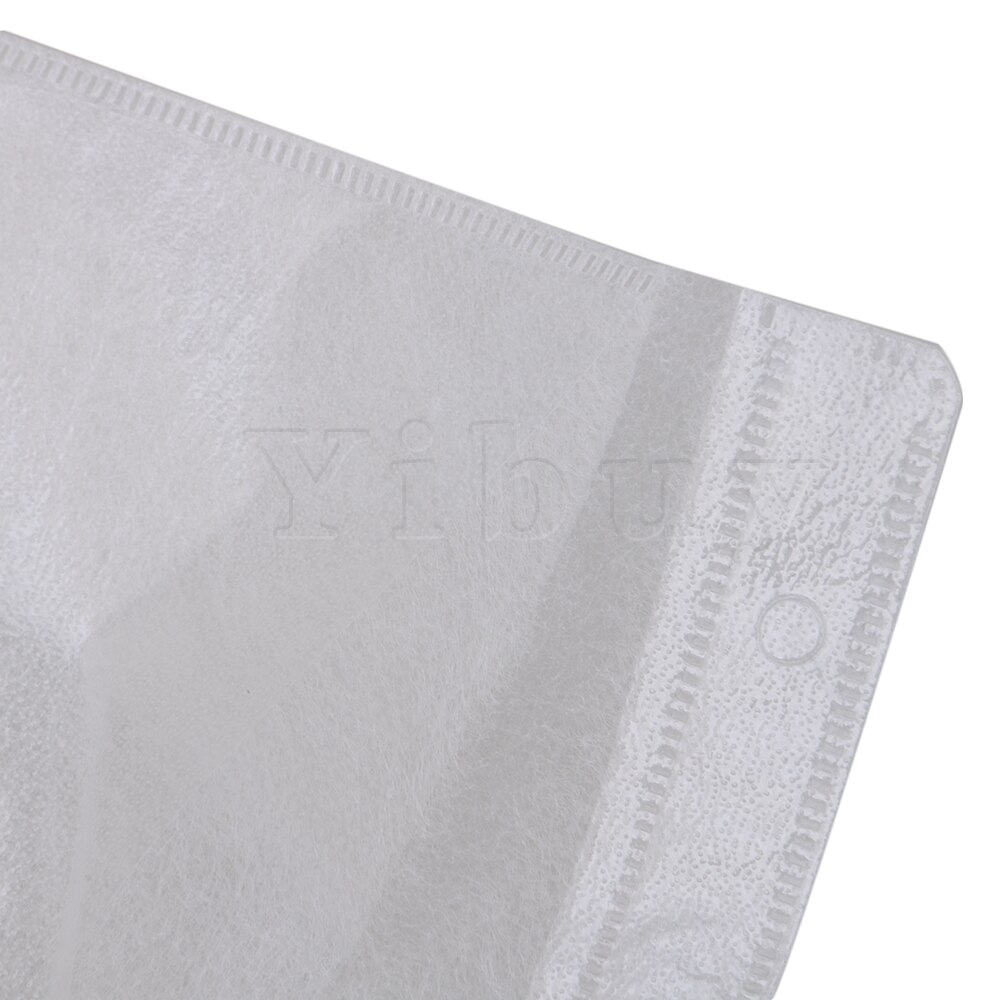 Yibuy14x13cm White Plastic OPP Double-sided CD DVD Holder Sleeves Set of 500