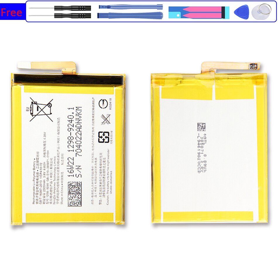 1x batteria di ricambio LIS1618ERPC da 2300mAh per telefono cellulare SONY Xperia XA (F3111) E5 F3116 F3115 F3311 F3112 F3313