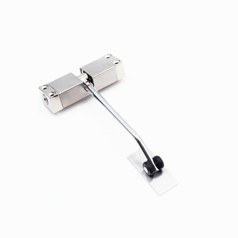 1PC Adjustable Surface Self Closing Automatic Door Closer Stainless Steel Door Closer for Home Office door 30kg: Silver