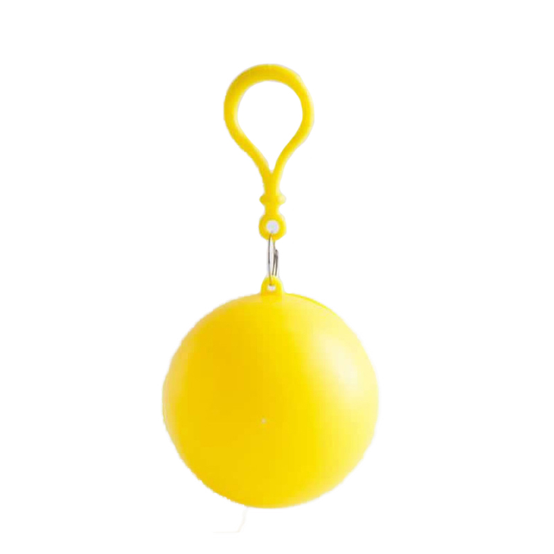 Bola con impermeable desechable portátil capa Bola con impermeable Poncho desechable: yellow