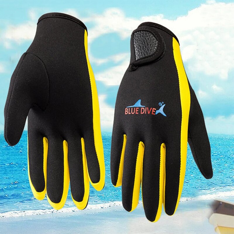 Gants de bateau antidérapants, en caoutchouc, réfléchissants, chauds, pour la plongée, la natation, le surf, la pêche en apnée, #01