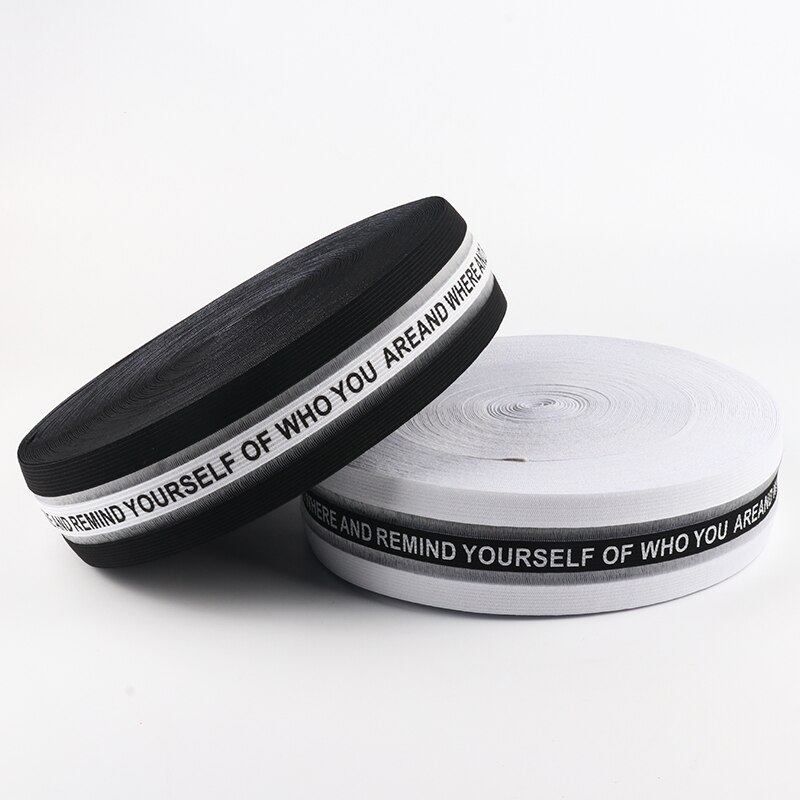 Bedrukking 5cm elastieken 50mm rubberen band elastisch lint kleding tassen broeken elastisch rubber doe-het-zelf naai accessoires 1 meter