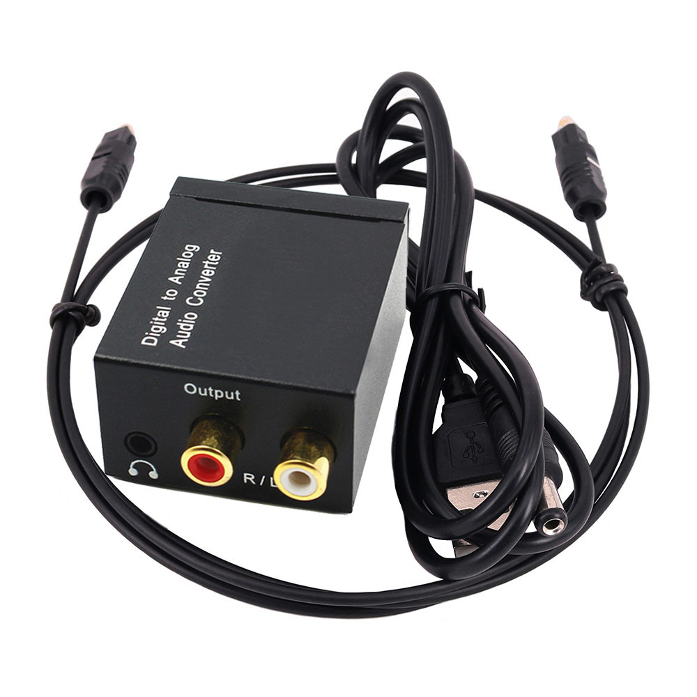 Audio Converter Coaxiale Optische Vezel Toslink Digitaal naar Jack 3.5mm Analoog Voor RCA SPDIF Digitale Audio Decoder Stereo Versterker