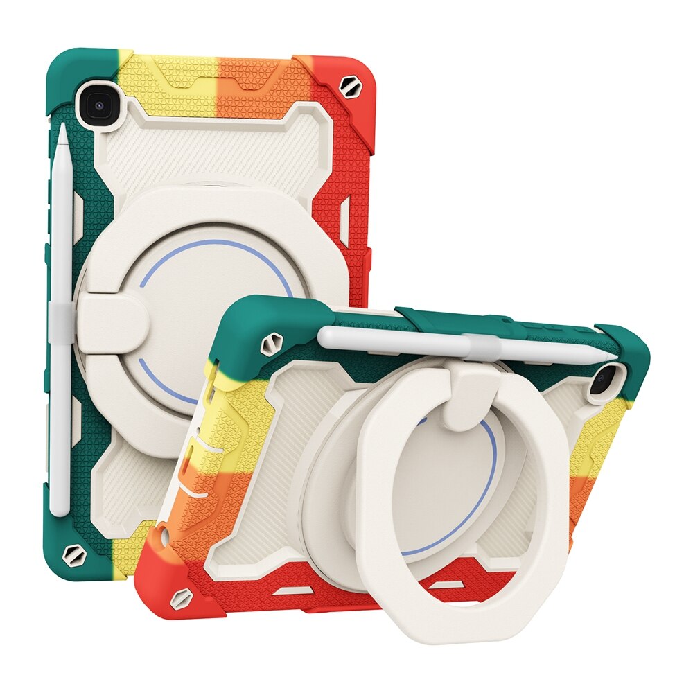 Kids Case for Samsung Galaxy Tab A7 Lite Case 8.7 Inch SM-T220 T225 Tablet Protective Cover with 360 Rotation Handheld Funda: Red