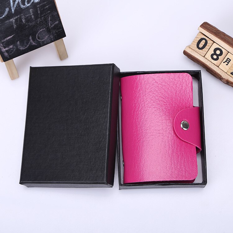 1PC Useful Card Pack Wallet Card Holder Colorful 24 Card Slots