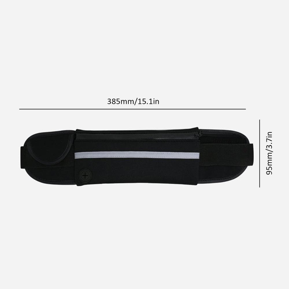 Multifunctionele Marathon Outdoor Sport Running Taille Tas Riem Yoga Zakken voor Mobiele Telefoon Unisex Riding Tassen: black
