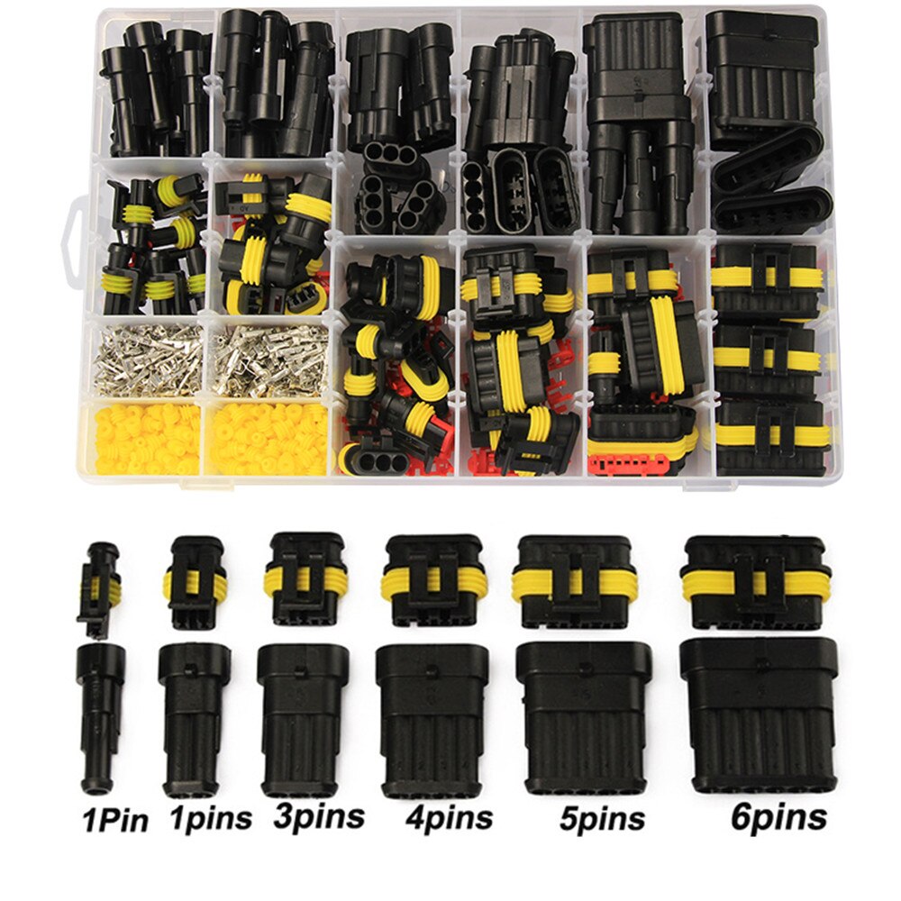 ECSiNG 10 Kits Connecteurs Fil Électrique 3 Broches Mâle Femelle 6.3mm Pour Auto Moto