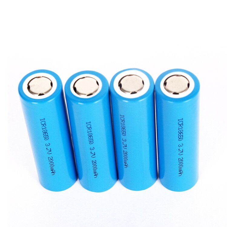 ICR18650 2000 Mah 3.7V Li-Ion Oplaadbare Batterij Li-Ion Batteies Voor Led Zaklampen