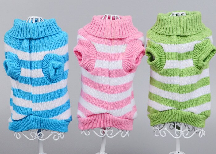 Pull tricot chaton chiot | Chien chat, tricot classique col roulé, tricot animal de compagnie, automne hiver manteau vêtements 3 couleurs