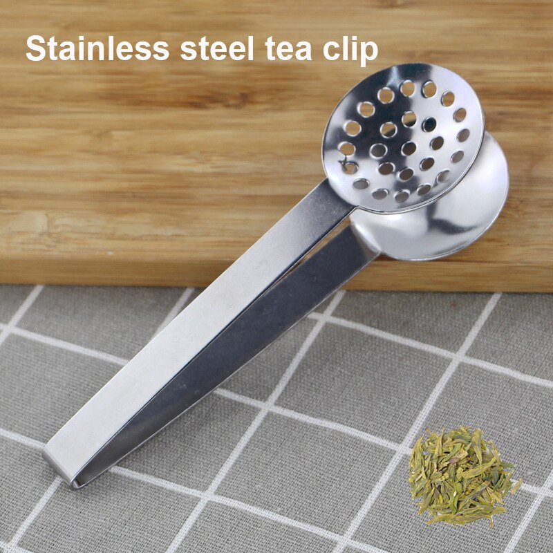 Squeeze tea bag kitchen gadgets stainless steel tea clip lemon clip tea clip multifunctional sugar clip