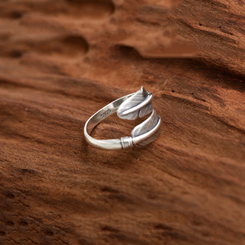 Feather Ring 925 Sterling Silver Fine Jewelry Men Classic Japan Takahashi Thailand Women Hiphop Style GR1