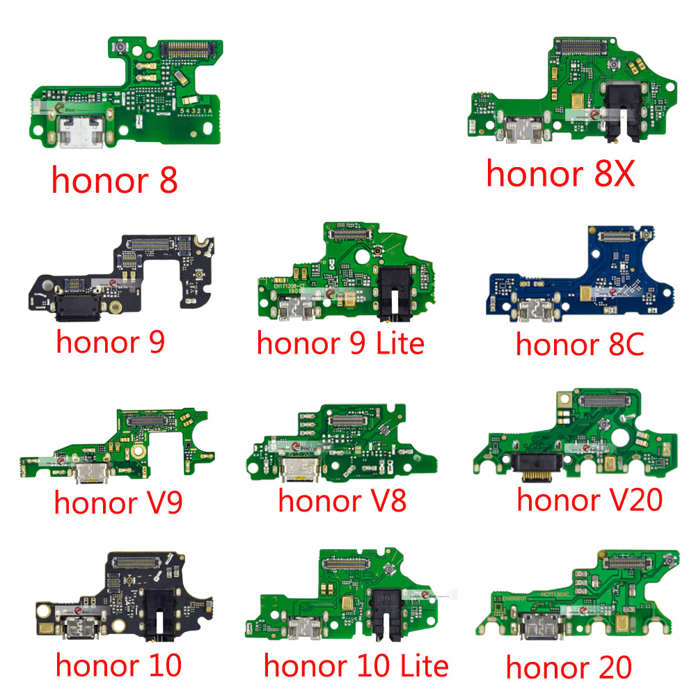 Złącze portu ładowania części płyty Flex Cable dla HuaWei Honor 8X Max 8C 8 9 10 lite 9i 20 V8 V9 V20