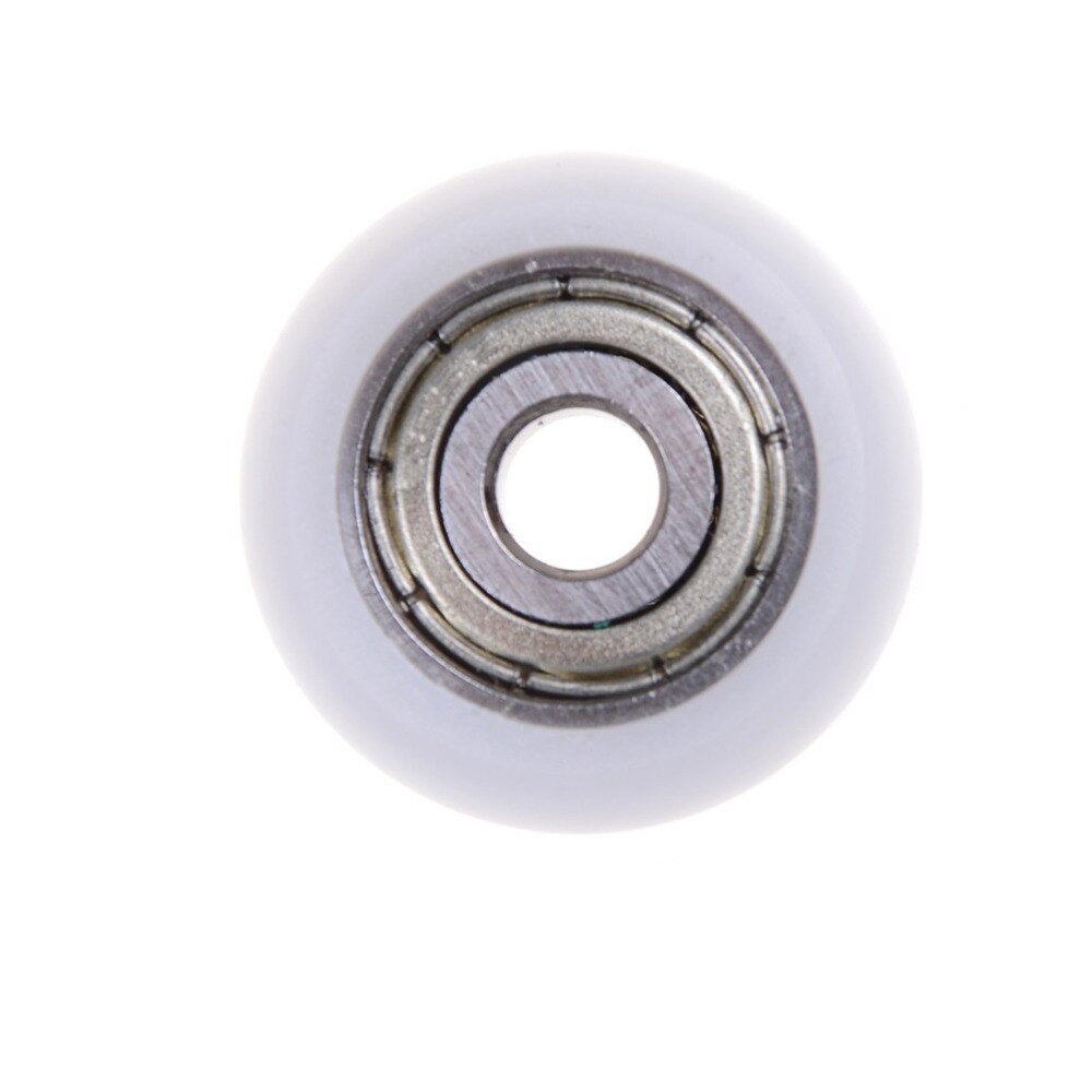 1 Pcs Nylon Plastic Carbon Stalen Lagers Katrol Wielen Ingebed Groef Geschikt Voor Meubels Hardware Accessoires 5*21.5*7Mm