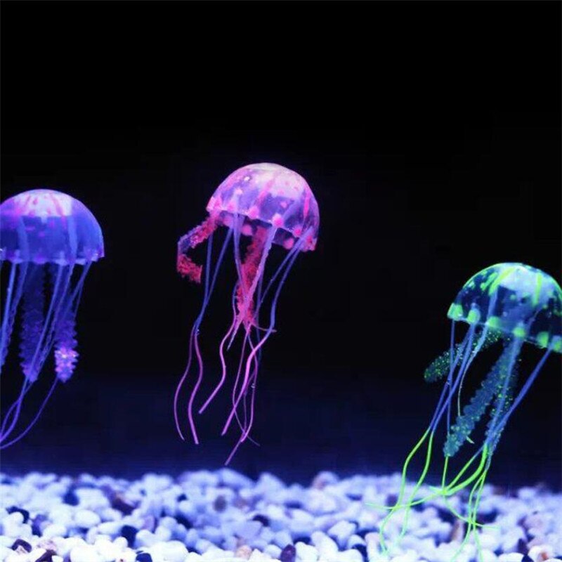 Kleurrijke Kunstmatige Gloeiende Effect Kwallen Aquarium Aquarium Decor Mini Submarine Ornament Decoratie Aquatic Dierbenodigdheden