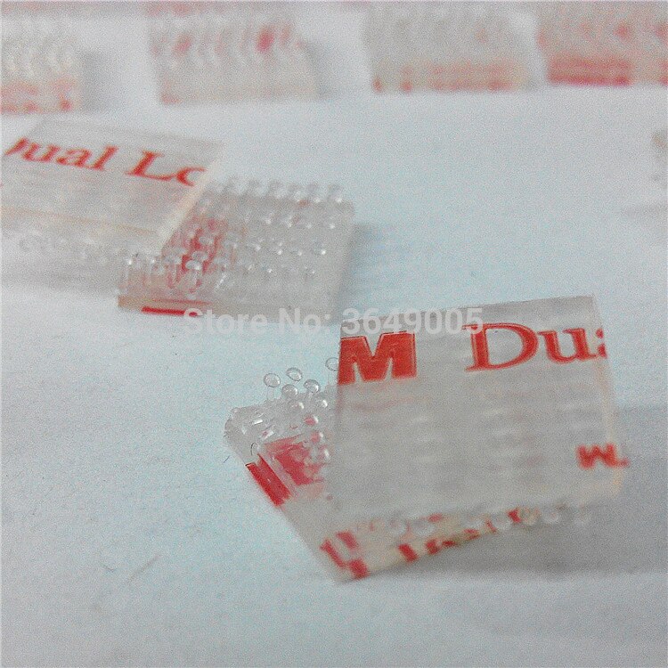 Die Cut 12.7mm*17.2mm SJ3560 Dual Lock Self adhesive fastener Transparent Tape