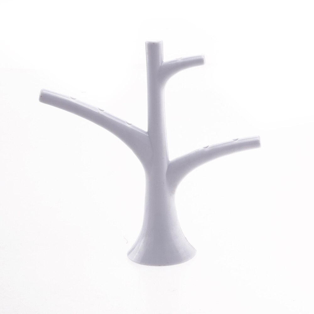 Tree and Bird Shaped Plastic Toothpick Fruit Fork (White)