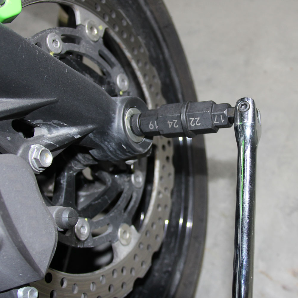 Hex Axle Tool for Motorcycle Front Axle Wheel Hex Allen Socket Axle Spindle Tool 12mm, 14mm, 17mm, 19mm, 22mm, 24mm