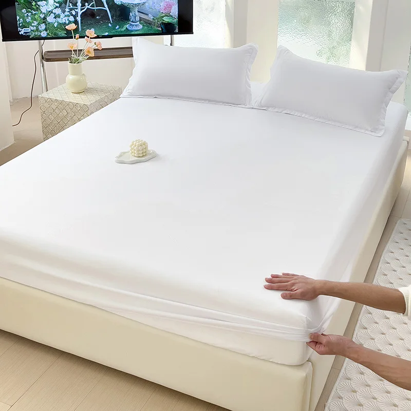 Spannbettlaken mit Gummibändern, luxuriöser Matratzenbezug für Einzelbett, Doppelbett, König-Größe-Bett, Königin-Größe-Bett, 100/120/150/180 (kein Kissenbezug).: 200cm*200cm / Grün