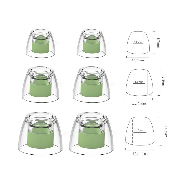 Zhulinniao Zhu Rythme Auricolari Accessori per auricolari universali: verde