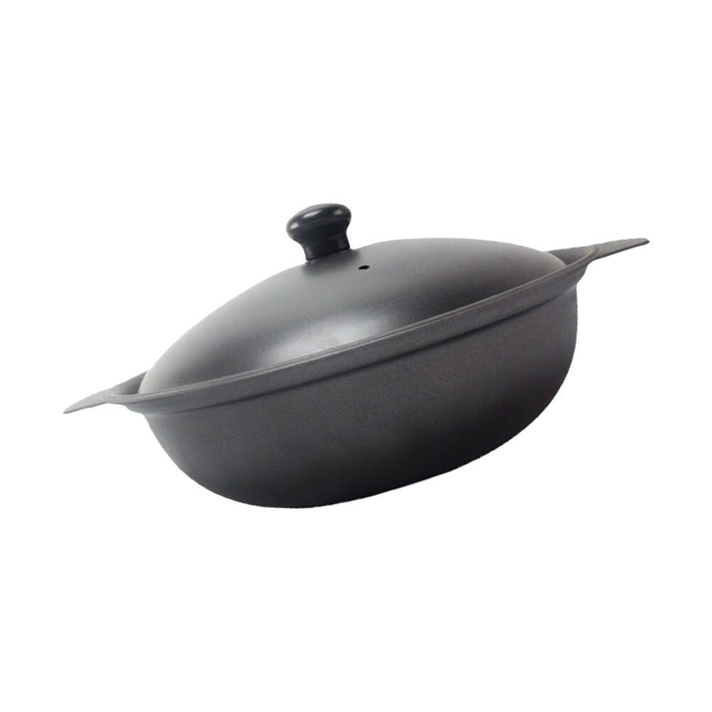 1Pc Home Casserole Yellow Braised Chicken Rice Pot Durable Claypot Rice Pot