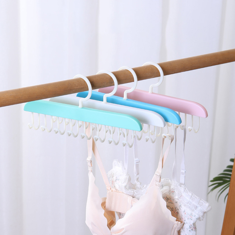 8 kroge bh-bøjle bælter camisole tøjorganisator slips hatte tørklædeholder skridsikker pladsbesparende garderobeopbevaring