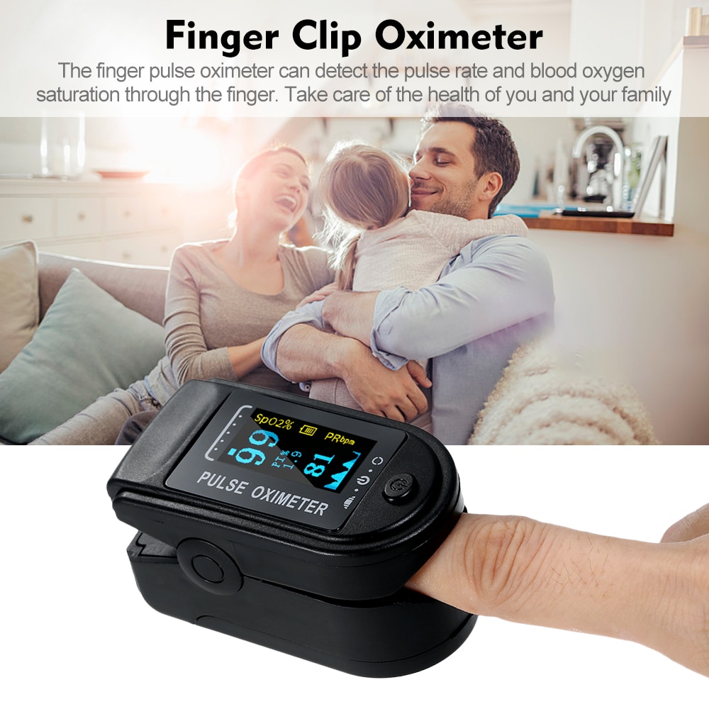 Fingertip Pulse Oximeter Blood Oxygen Saturation Pulso Oximetro Digital SpO2 Monitor Pulsioximetro Rate Measurement Meter OLED