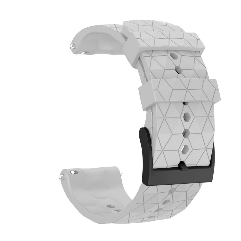 For Suunto 9 Baro Titanium Silicone Replacement Watchband Wrist Band Strap Copper Bracelet Compatible with Suunto Spartan Baro: White