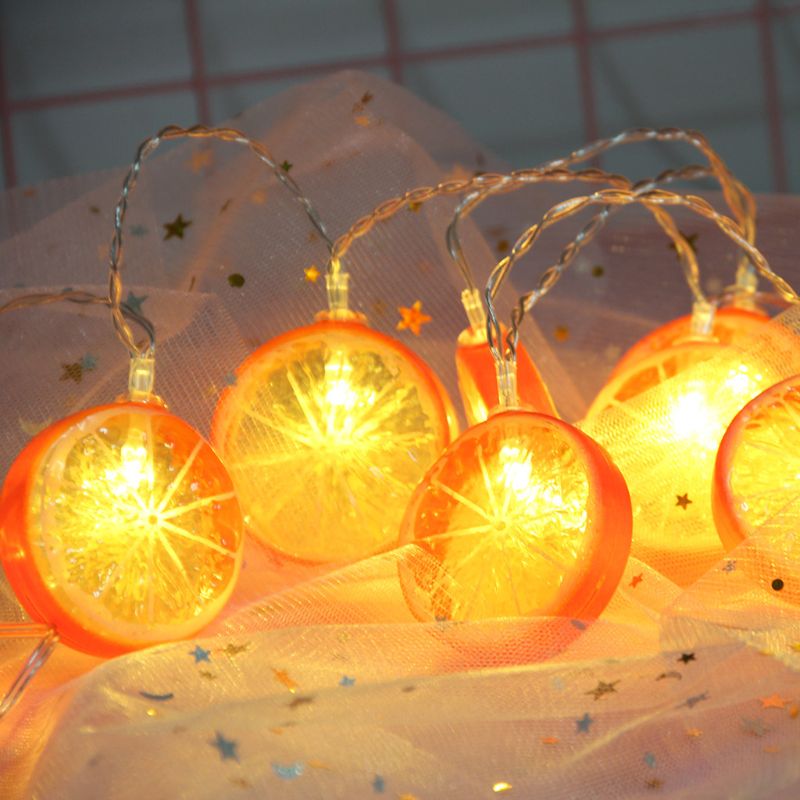 10/20 leds fruit lichtsnoer schattige citroen vorm verfrissende stijl decoratieve led slinger feestlamp voor thuis buiten winkel