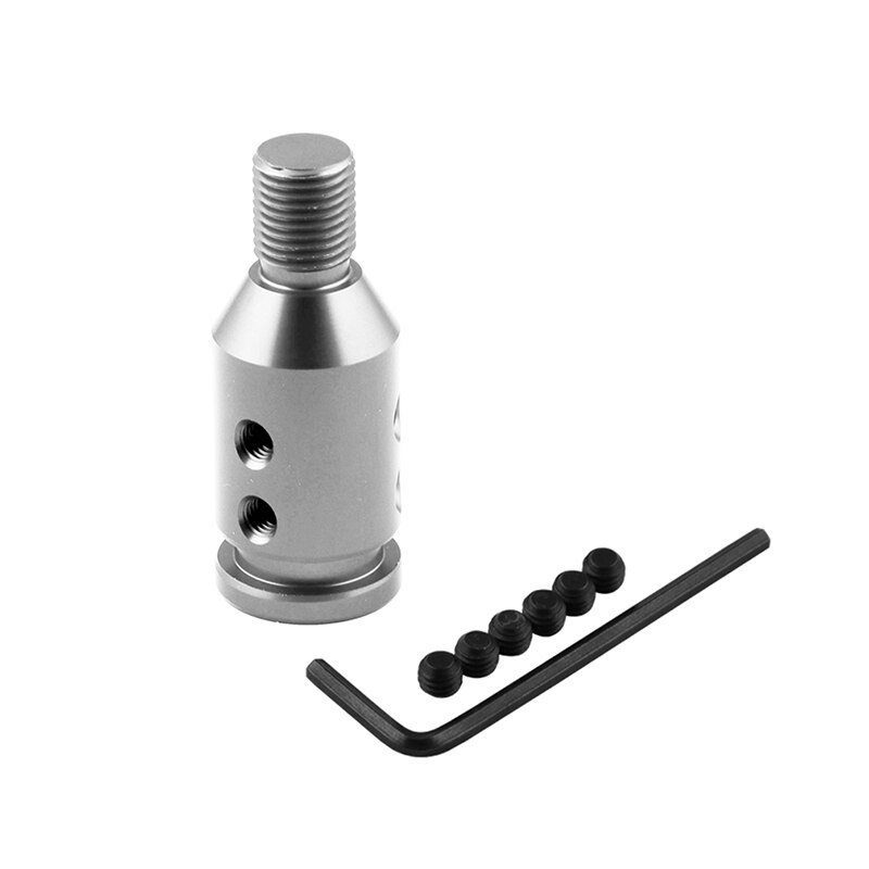 Automotive Accessories Auto Parts Thread Converter For Automobile Gear Head Gear Lever Adapter: silver