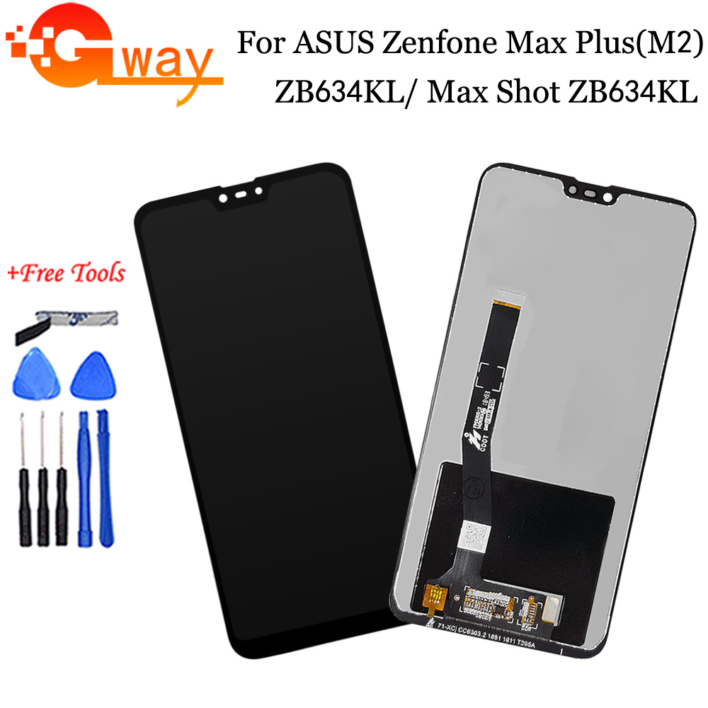6.26 &#39;&#39;Voor Asus Zenfone Max Shot ZB634KL Lcd Touch Screen Digitizer Vergadering Vervanging Voor Asus ZB634KL Lcd