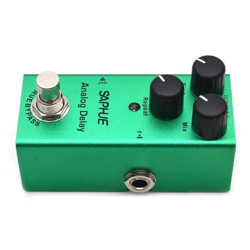 Saphue sähkökitara analoginen viiveaika/miksaus/toistonuppi efektipedaali mini single type  dc 9v true bypass