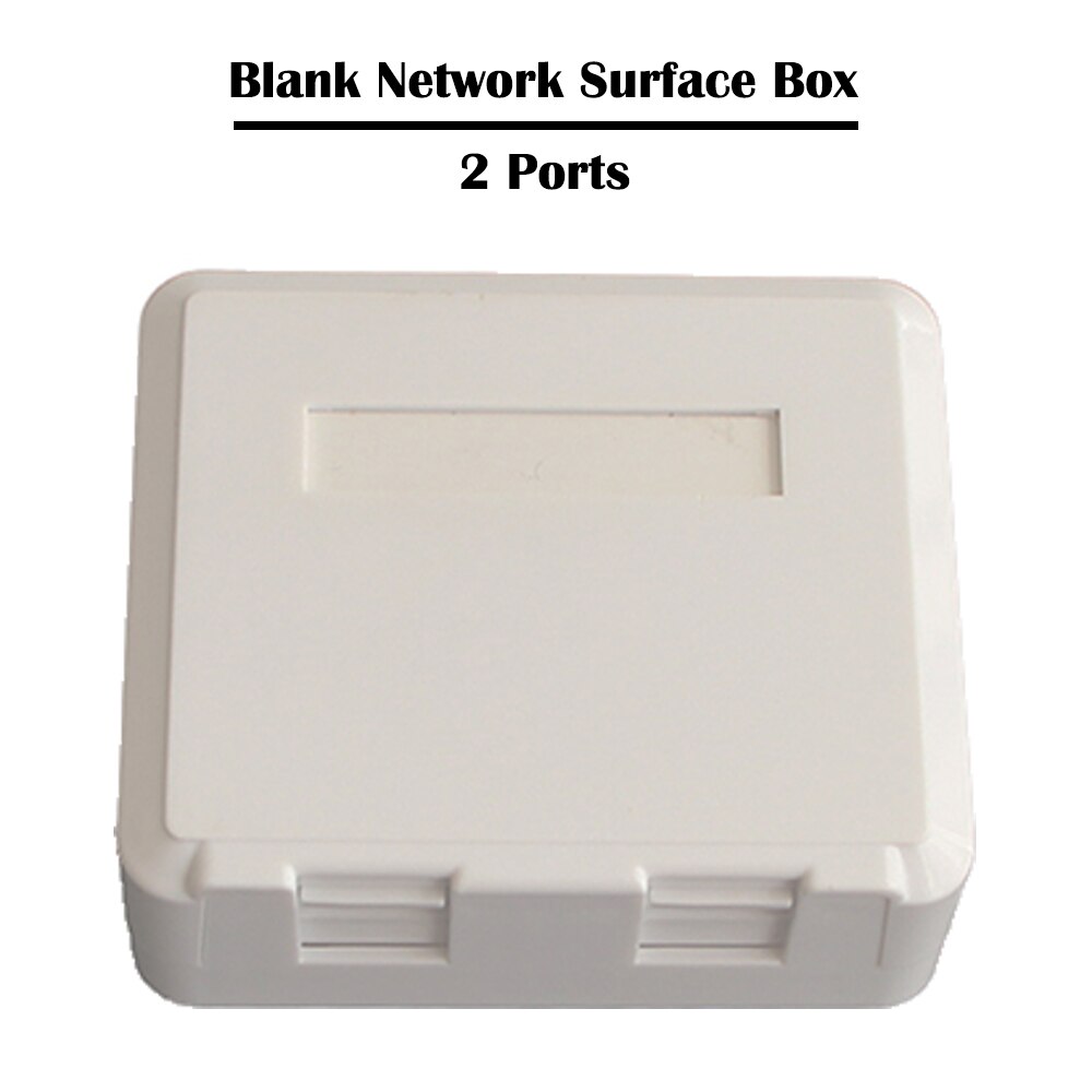 10 Pieces/lot 2 Ports Blank Surface mounted Box for UTP,STP Cat 3,Cat 5e,Cat 6 Keystone Jack,Plug,Network Cable LAN