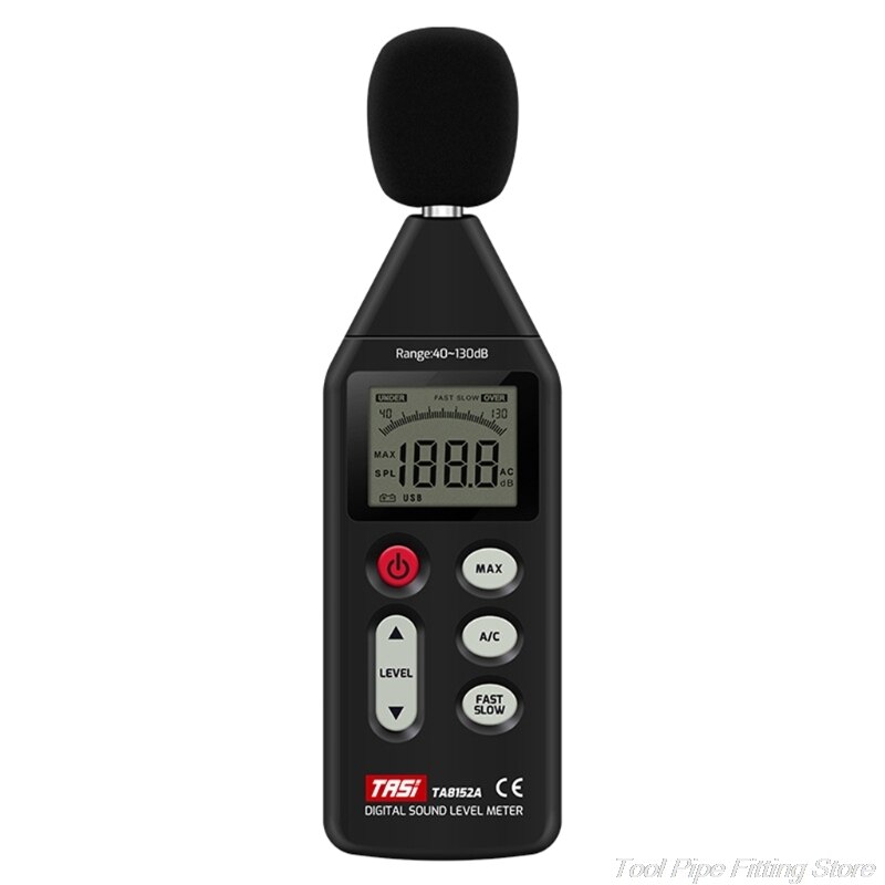 Portable Digital Sound Level Meter Noise Meter 40~130dB Audio Volume Decibel Measuring Monitor TA8152A M09 21