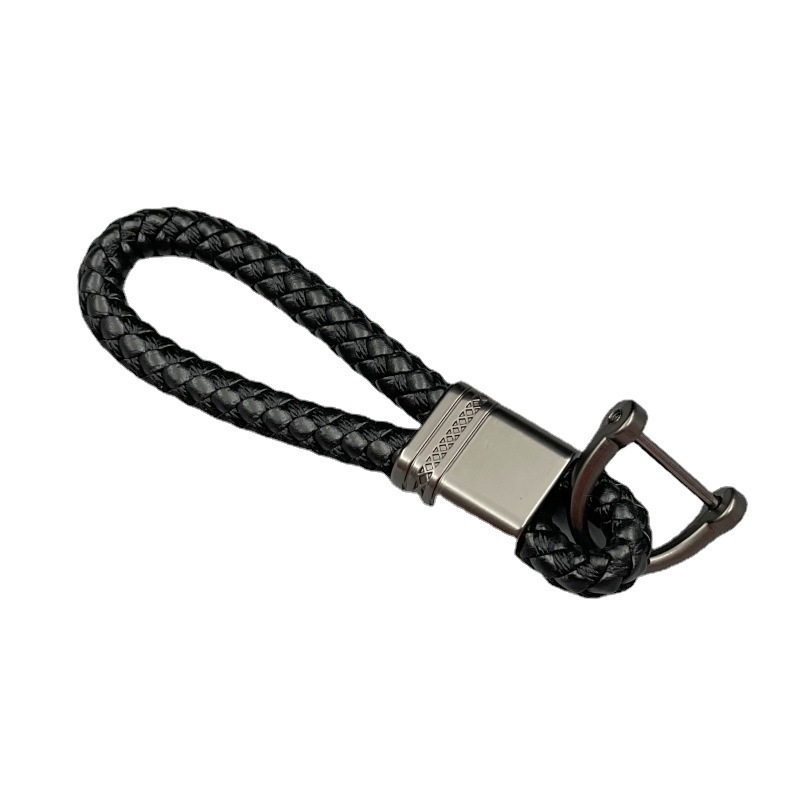 Handgewebter Schlüsselanhänger aus Leder, Auto-Schlüsselanhänger, für Männer und Frauen, Seil, Schlüsselanhänger, Taille, Schlüsselanhänger, Charme, Schlüsselhalter, , Schmuck