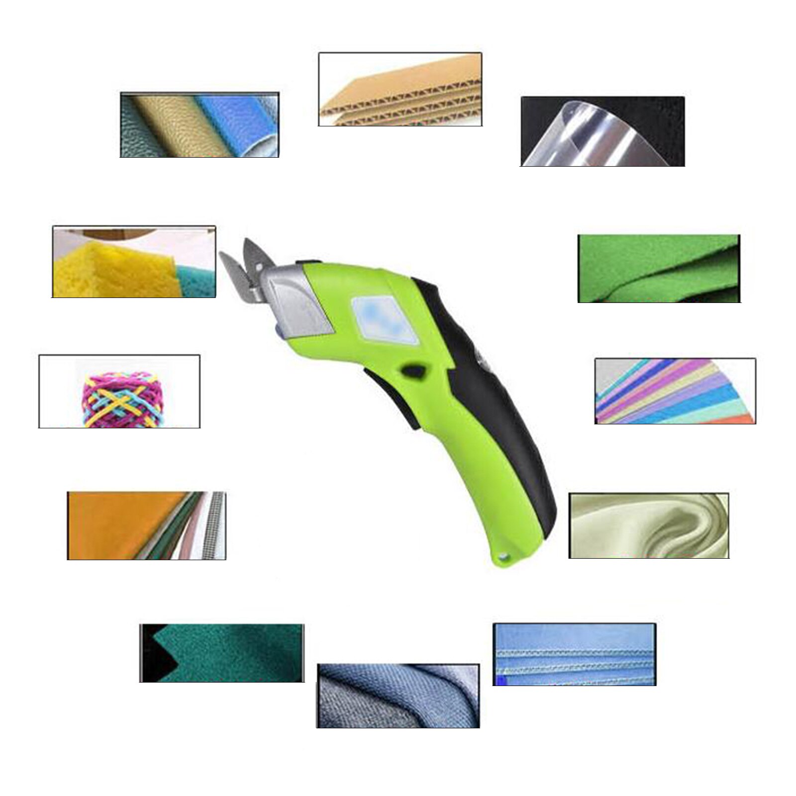 Portable Electric Scissors USB Rechargeable Box Cutter for Leather Crafts Cardboard Shears Cutting Tool