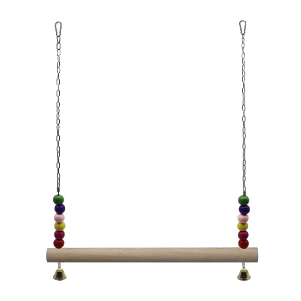 Chicken Ladder Hanging Swing Wood Perch Stand for Rooster Hens Large Birds Macaw