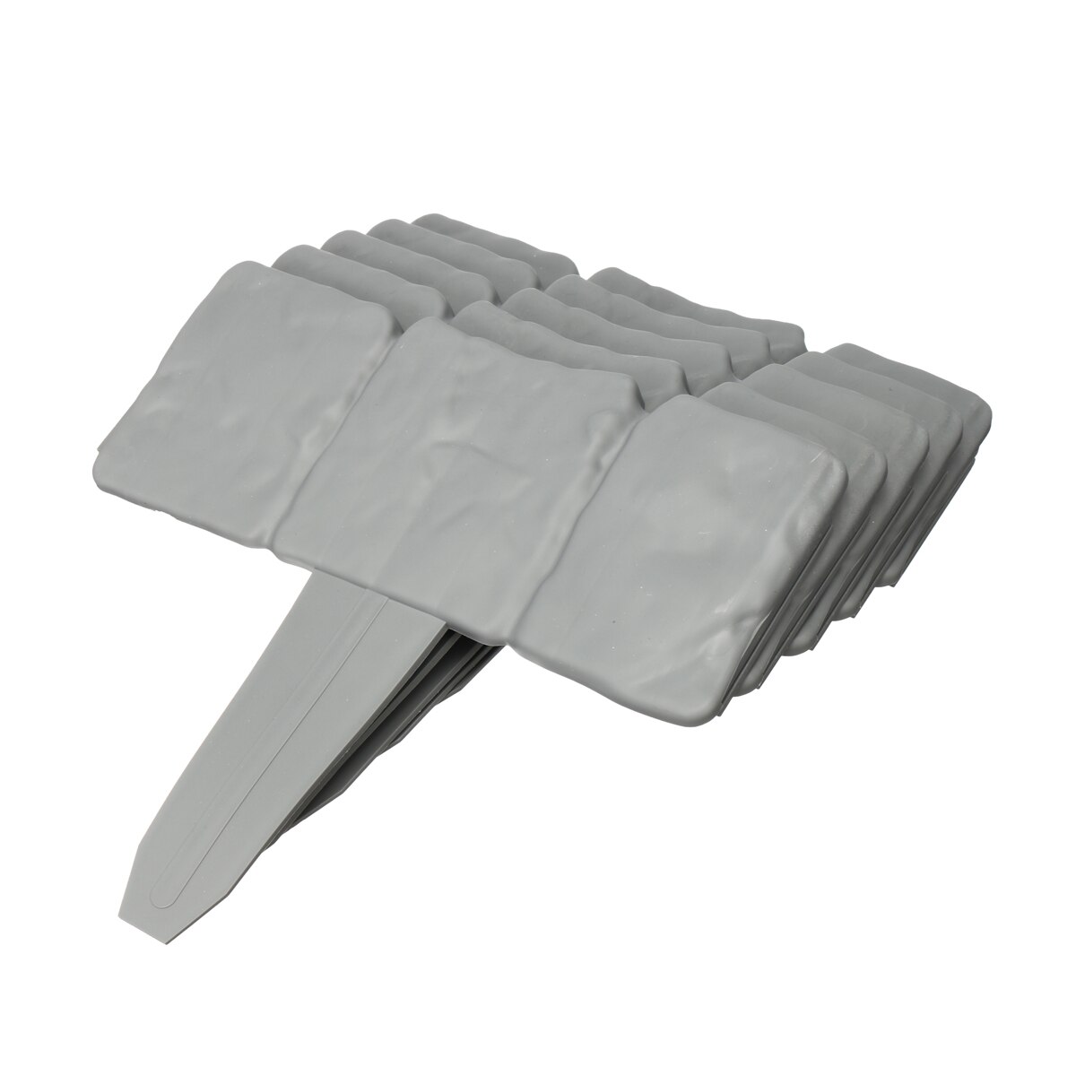 10X maison jardin bordure plastique clôture pierre effet pelouse cour fleur plante bordure: Gris clair