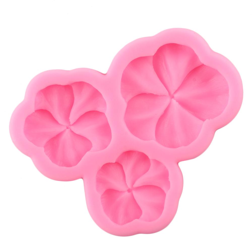 Pansy Flower Border Silicone Molds DIY Wedding Cupcake Topper Fondant Cake Decorating Tools Candy Clay Chocolate Gumpaste Moulds