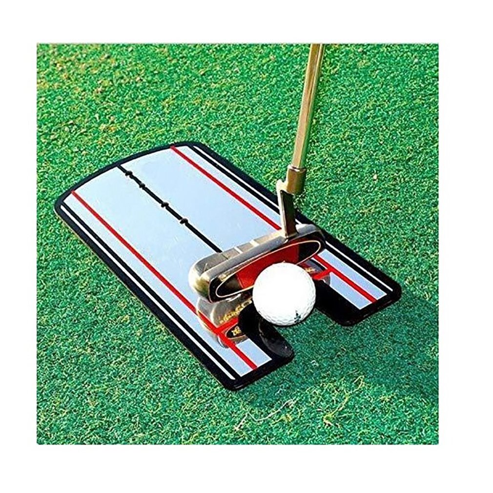 Golf Practice Putting Mirror Alignment Training Aid Swing Trainer Eye Line Swing Trainer Action Posture Golf Accessories