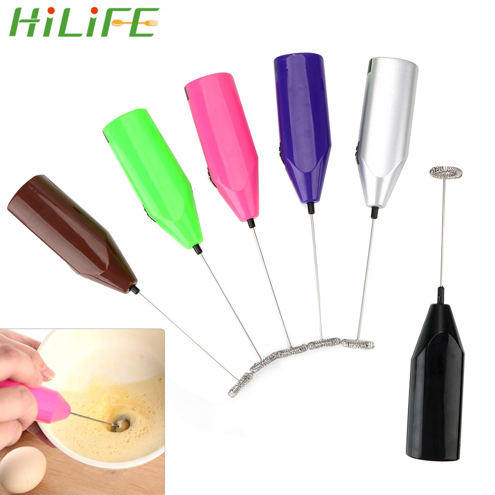 HILIFE Electric Egg Beater Milk Coffee Frother Foamer Kitchen Accessories Mini Handheld Stirrer Milk Drink Coffee Whisk Mixer