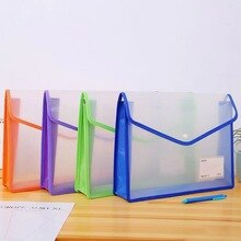 A4 file large capacity folder paper file bag transparent folder bag office supplies school stationery storage bag