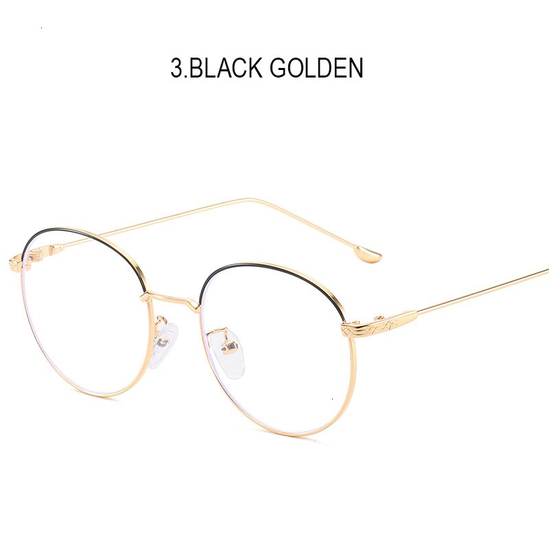 Tiburón vela gafas negras cristales de teléfonos móviles radiación luz azul hombres espejo plano gafas de ordenador Anti Rayo Azul gafas transparentes: 3.BLACK GOLDEN