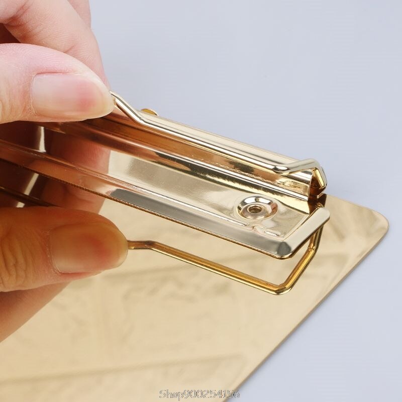 Metal Clipboard Writing Pad File Folders Document Holder Desk Storage School Office Stationery Supply 3 Sizes D07 20