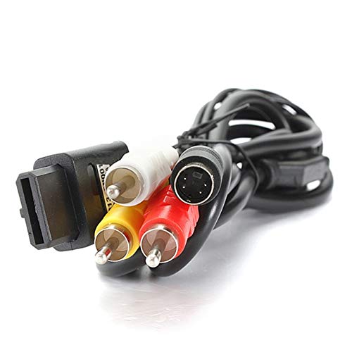Ruitroliker 6ft AV TV S Video AV Cable for Gamecube SNES NGC N64 Console